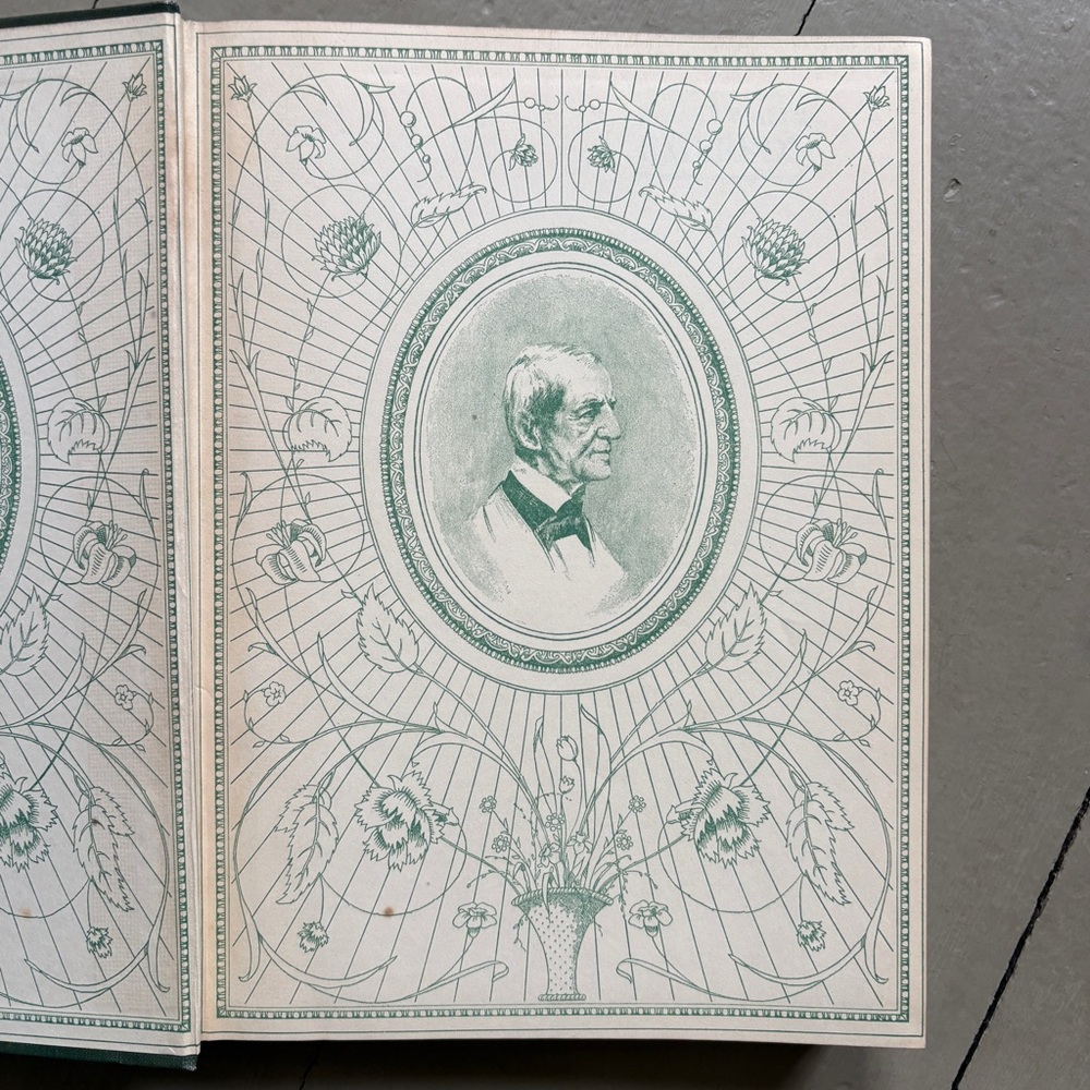 1930 Collected Writings of Emerson Concord MA Nature Eros Poetry 2 Volumes - Picture 11 of 16